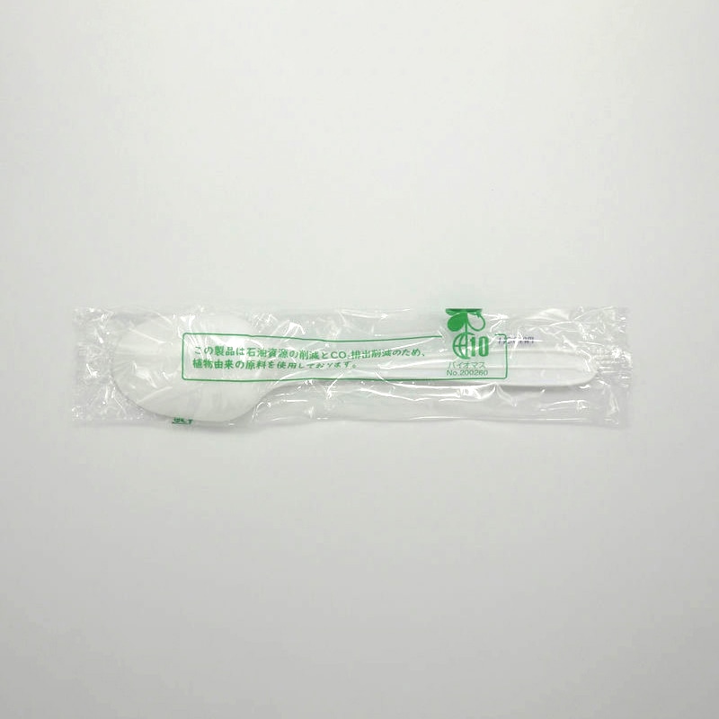 ホウケン産業 バイオマス10 スプーン 16cm 単袋 100本/袋(ご注文単位30袋)【直送品】