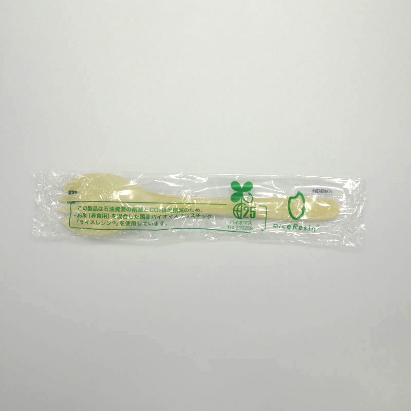 ホウケン産業 お米のフォークスプーン160 単袋 100本/袋