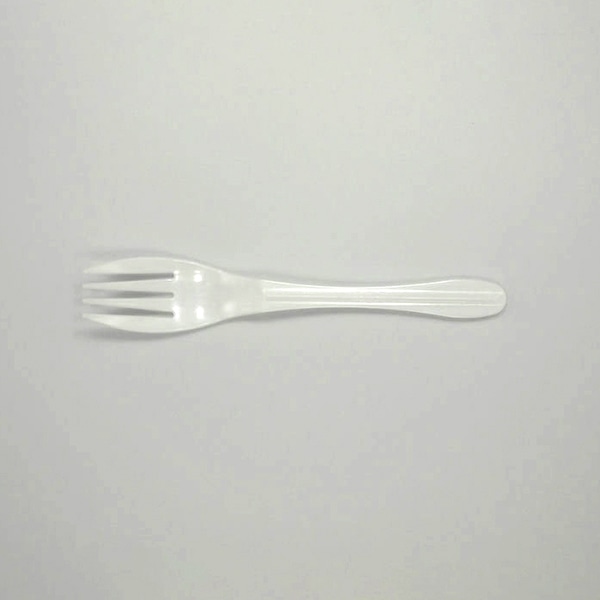 ホウケン産業 バイオプラフォーク　14cm 単袋 100本/袋（ご注文単位30袋）【直送品】