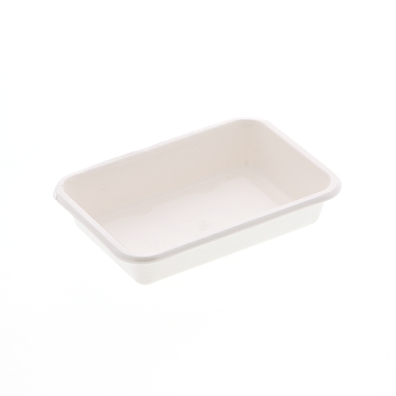 アヅミ産業 紙製弁当容器　本体 P-3 白 50枚/袋（ご注文単位18袋）【直送品】