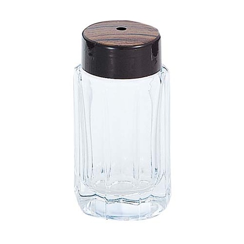 十角　木目楊枝入れ　ガラス製　MO-6   1個（ご注文単位1個）【直送品】