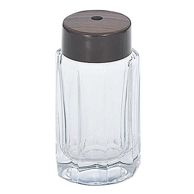 十角 木目唐辛子入れ ガラス製 MO-10 1個(ご注文単位1個)【直送品】