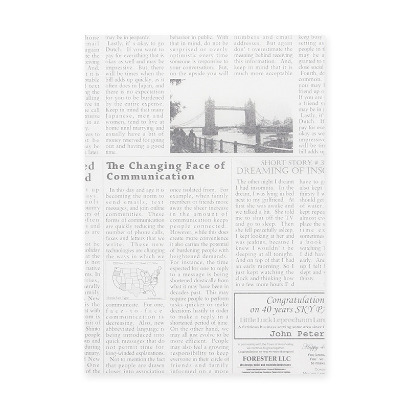 アーテック 食品シート ラミニュースペーパー B5 300枚入 RP-NB5E 1束(ご注文単位1束)【直送品】