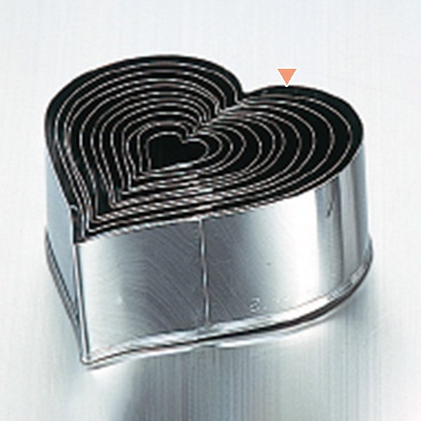 パテ抜型　ハート　単品 #12 374000350 1個（ご注文単位1個）【直送品】