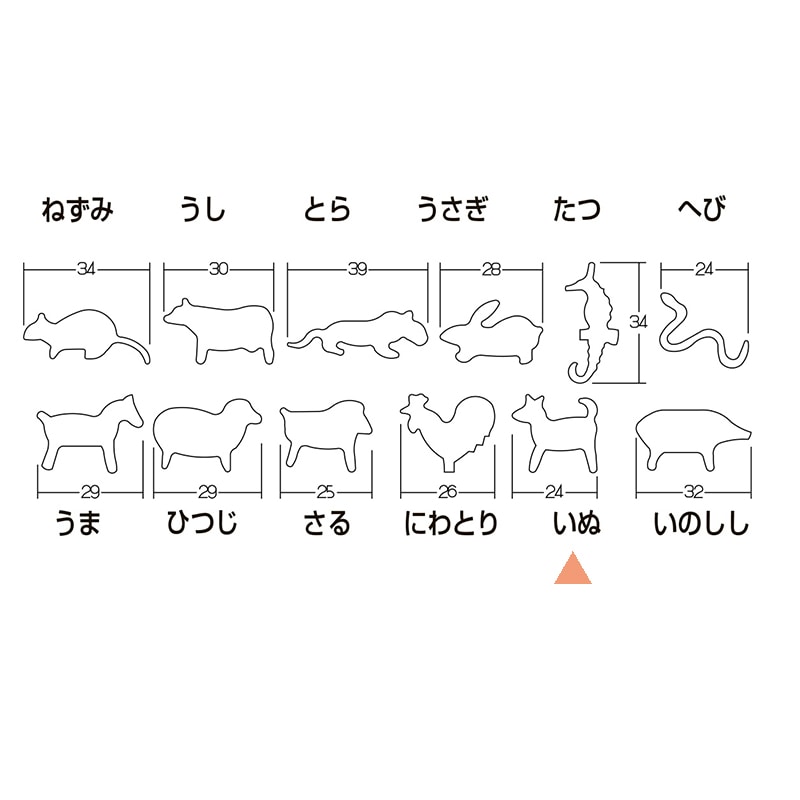 孝義　生抜 十二支　いぬ 373007970 1個（ご注文単位1個）【直送品】
