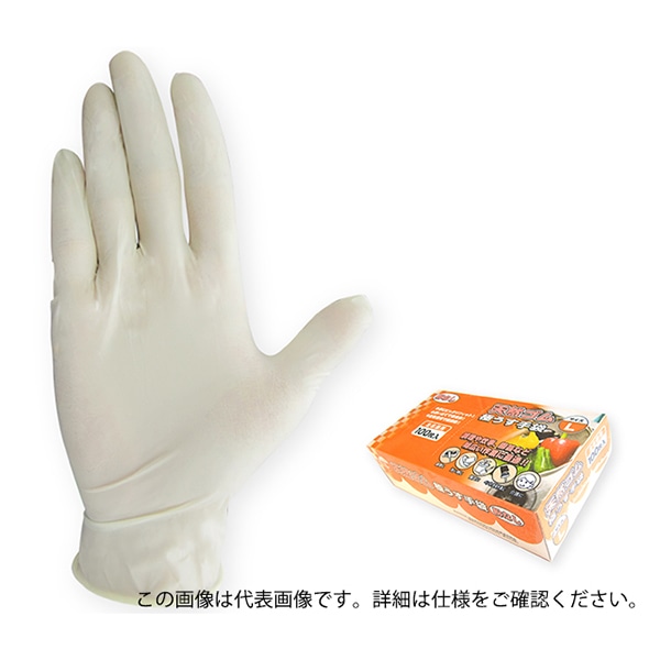 ジェイワークスプランニング 天然ゴム極うす手袋 粉なし M 100枚入 JCM-062-100P 1箱（ご注文単位10箱）【直送品】