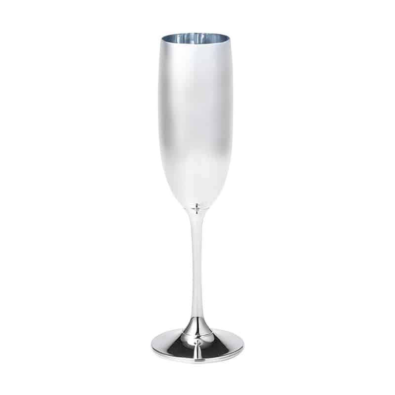 高岡健二商店 フルートグラス シルバー G-011 1個（ご注文単位1個）【直送品】