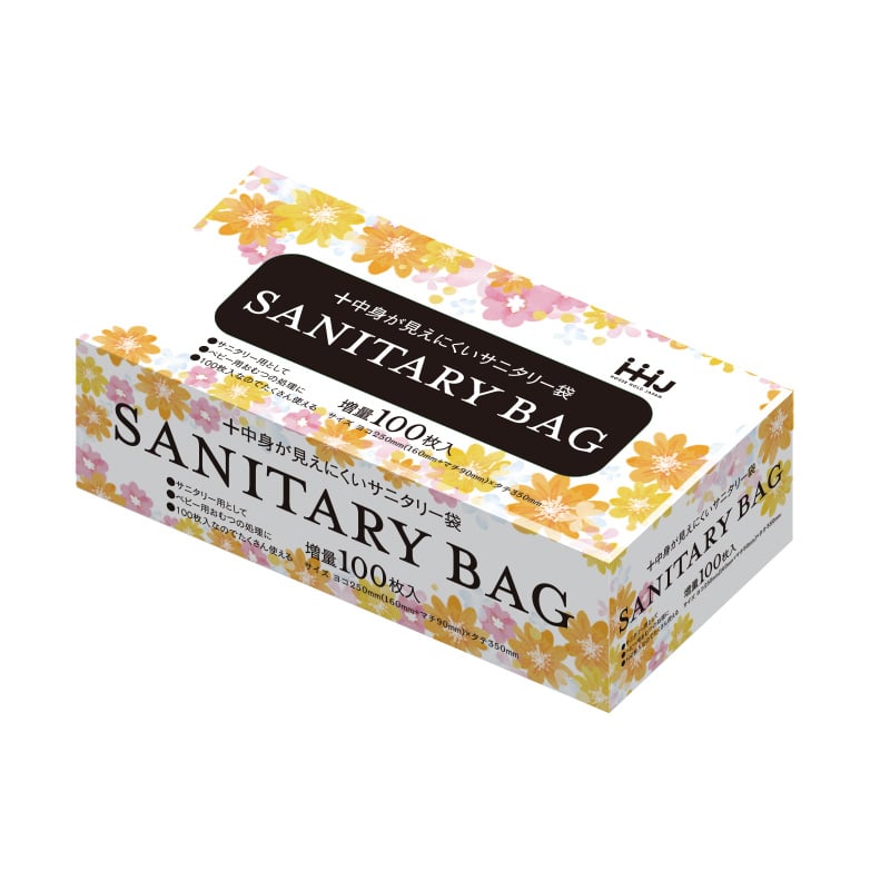 ハウスホールドジャパン サニタリー袋 BOXタイプ KB06 100枚入 1箱(ご注文単位48箱)【直送品】