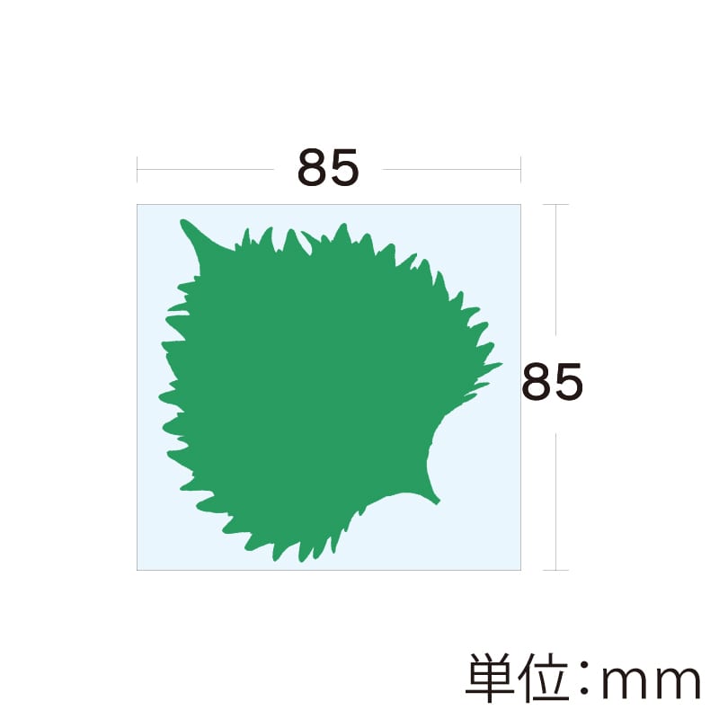 ユニバース グルメシート 大葉 角 85×85 1000枚/袋(ご注文単位1袋)【直送品】