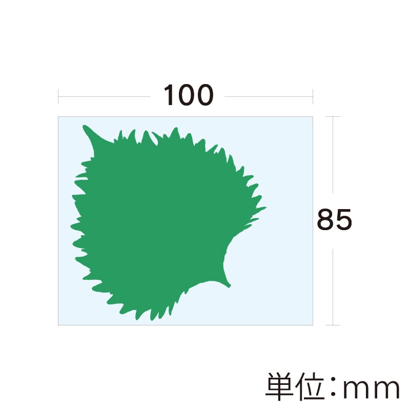 ユニバース グルメシート 大葉 角中 85×100 1000枚/袋(ご注文単位1袋)【直送品】