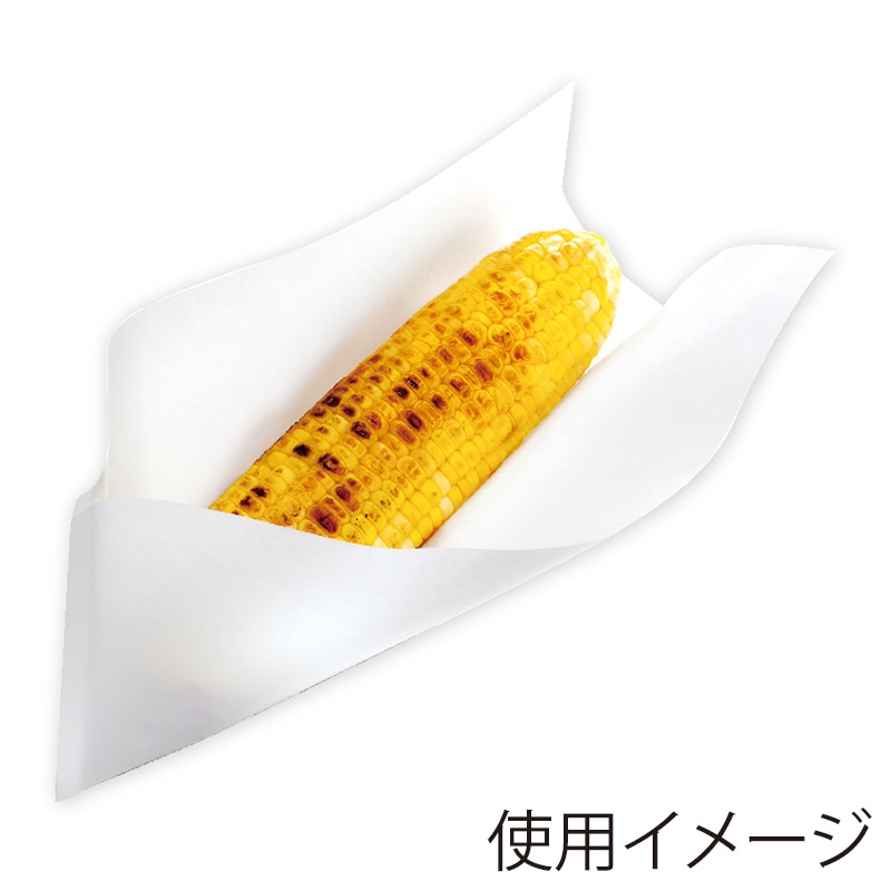 武蔵野産業 耐油袋 エコ・スリーブ 小 白 100枚/袋(ご注文単位40袋)【直送品】