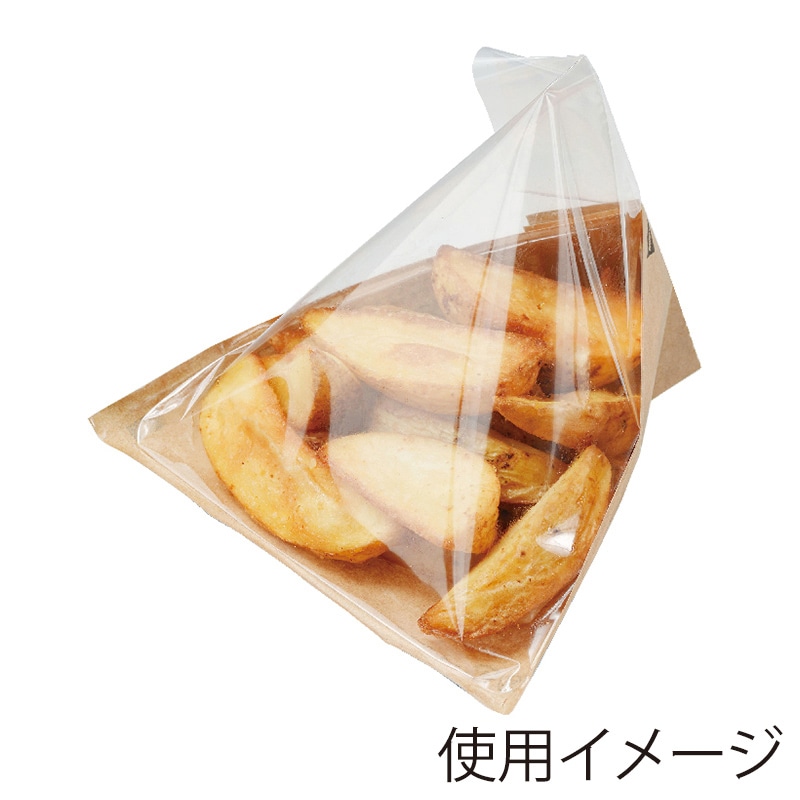 武蔵野産業 テイクアウト袋 テトラプレート 中 50枚/袋(ご注文単位80袋)【直送品】