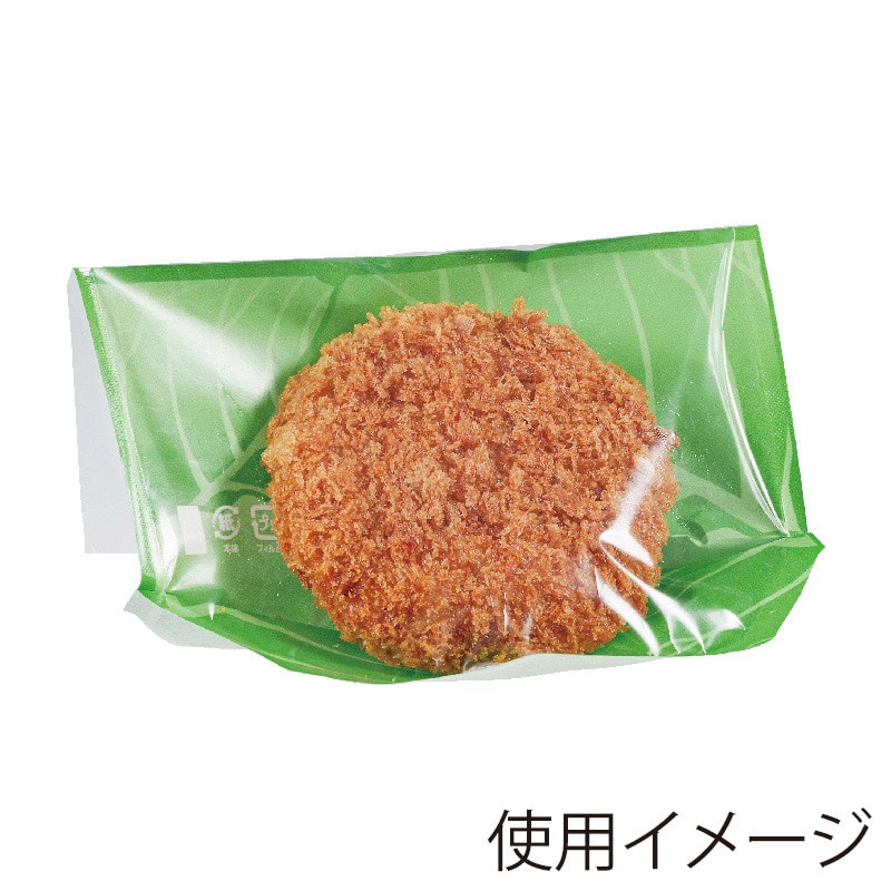 武蔵野産業 耐油袋 エコ・フィールド 1~2コ用 リーフ 100枚/袋(ご注文単位30袋)【直送品】