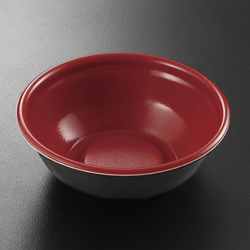 ケーピープラテック 外嵌合どんぶり 170 本体 耐熱 赤黒 25枚/袋(ご注文単位18袋)【直送品】