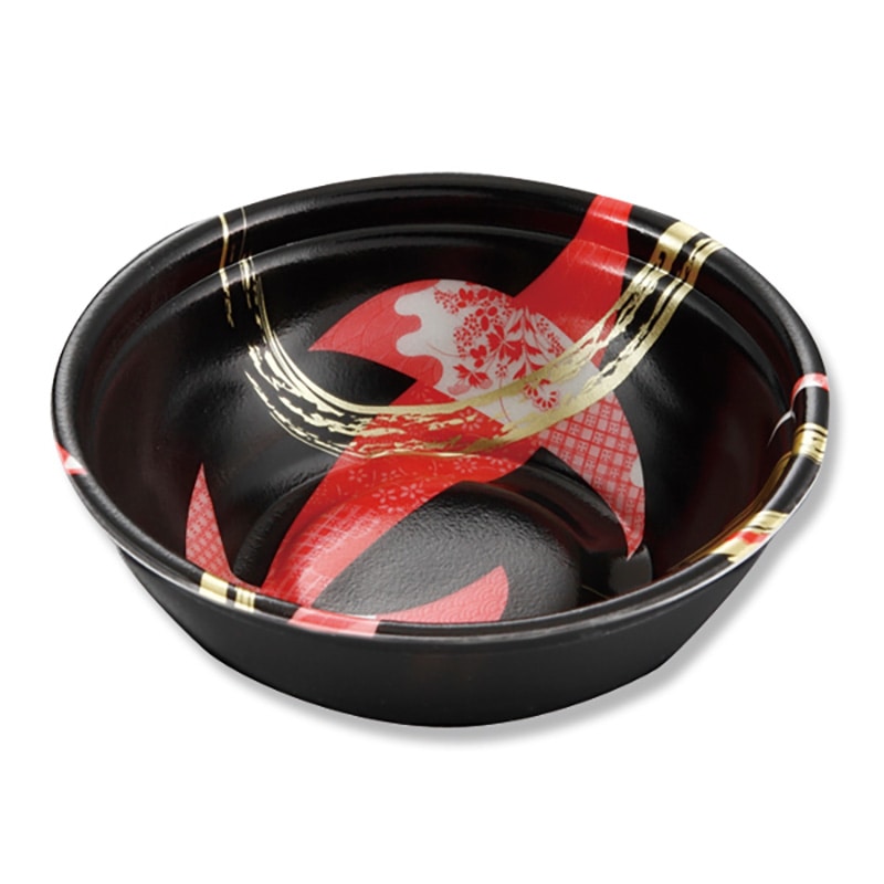 ケーピープラテック 食品容器 K丸丼 本体 K丸丼17 京雷陣 50枚/束(ご注文単位12束)【直送品】