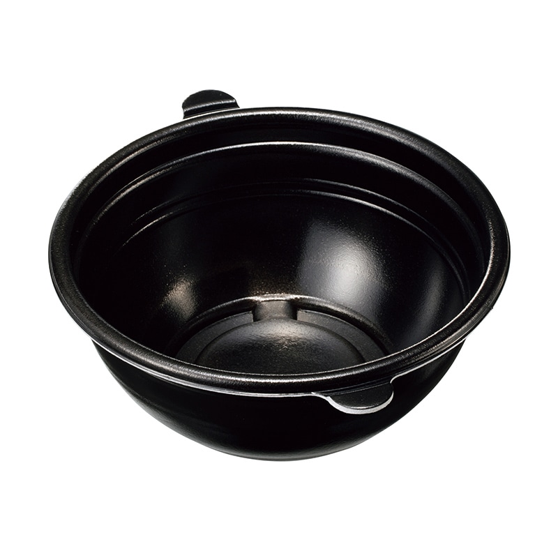 ケーピープラテック 内嵌合どんぶり　本体 L 黒 50枚/袋（ご注文単位8袋）【直送品】