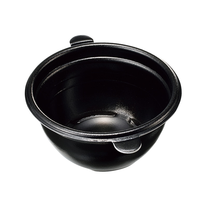 ケーピープラテック 内嵌合どんぶり　本体 S 黒 50枚/袋（ご注文単位16袋）【直送品】