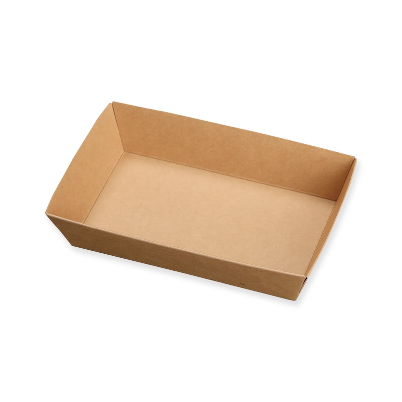 ケーピープラテック 紙容器 未晒紙ボックス KM-71 本体 ナチュラル 50枚/袋