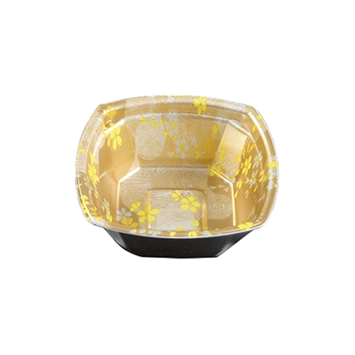 ケーピープラテック 丼容器　本体 Kランチ-8　耐熱 金桜 25枚/袋（ご注文単位24袋）【直送品】