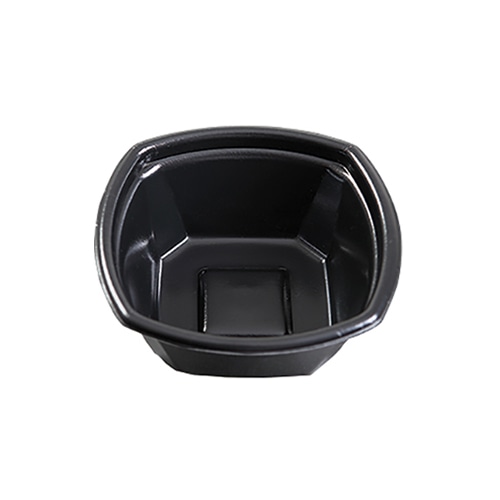ケーピープラテック 丼容器　本体 Kランチ-8 黒 25枚/袋（ご注文単位24袋）【直送品】