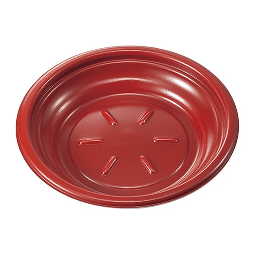 ケーピープラテック パスタ容器 Kランチ-215 本体 耐熱 赤 25枚/袋(ご注文単位24袋)【直送品】