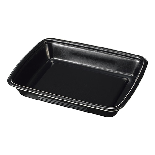 ケーピープラテック ランチ容器 Kランチ-6 本体 耐熱 黒 50枚/袋(ご注文単位16袋)【直送品】