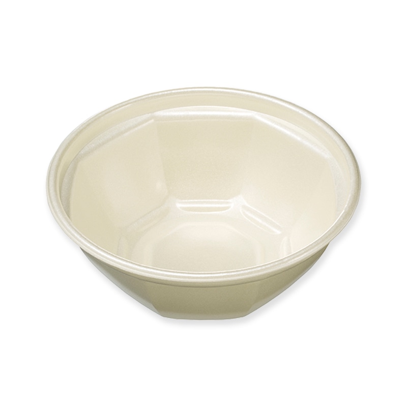 ケーピープラテック 丼容器　本体  KNB-185-U　アイボリー 50枚/袋（ご注文単位12袋）【直送品】