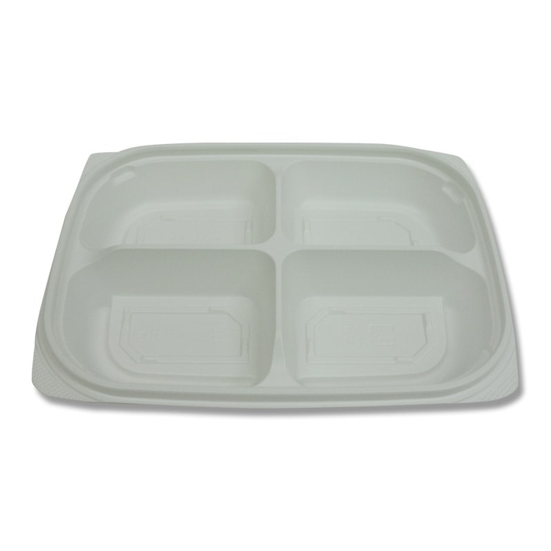 ケーピープラテック 惣菜容器　本体 KN-35-4 白 50枚/袋（ご注文単位18袋）【直送品】