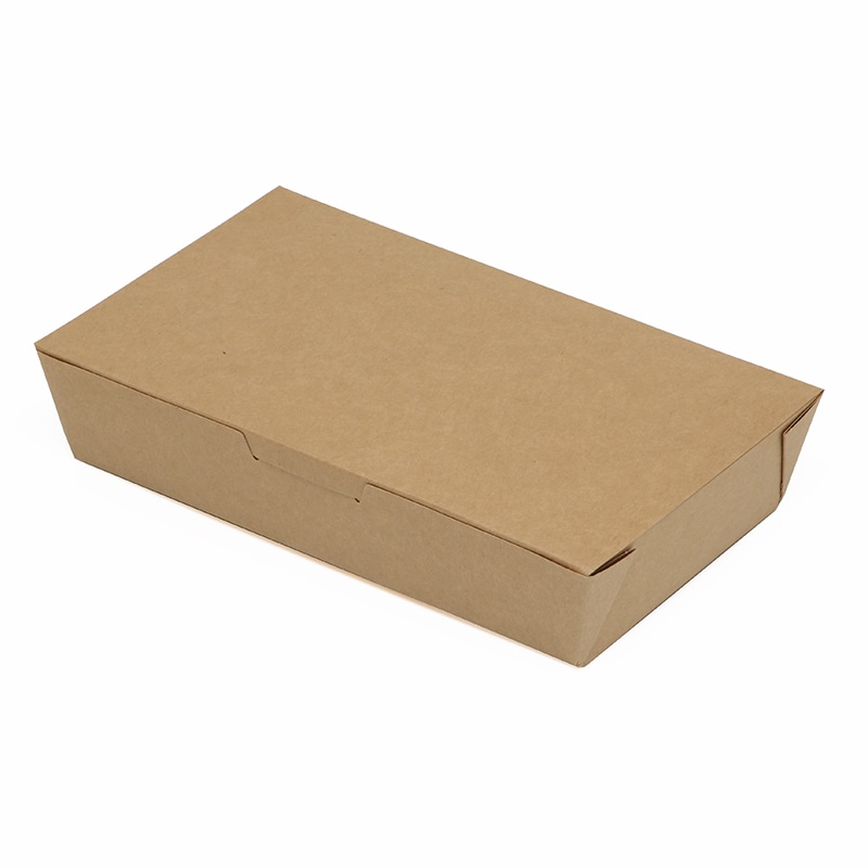 ケーピープラテック 食品容器 KMフードパック 特大 窓無 クラフト 50枚/袋