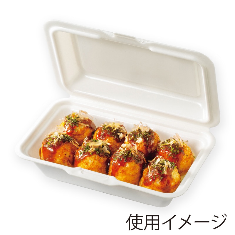 ケーピープラテック 発泡容器 K-ランチ 51-S ホワイト 50枚/袋(ご注文単位16袋)【直送品】