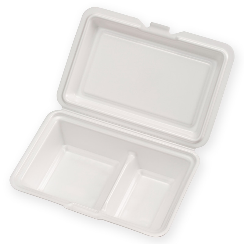 ケーピープラテック 発泡容器 K-ランチ 54-D ムジ 25枚/袋(ご注文単位16袋)【直送品】