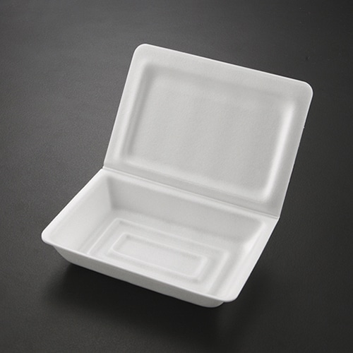 ケーピープラテック 発泡フードパック 折フタ 小 角丸 50枚/袋（ご注文単位30袋）【直送品】