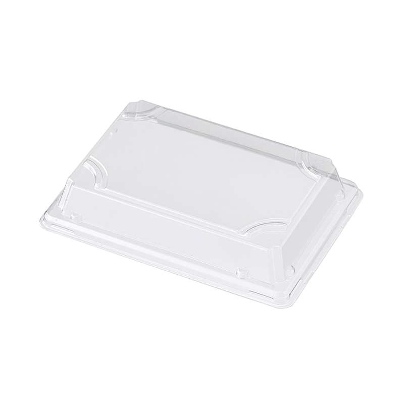 ケーピープラテック バガス寿司容器 フタ OP-0.8F 50枚/袋(ご注文単位16袋)【直送品】