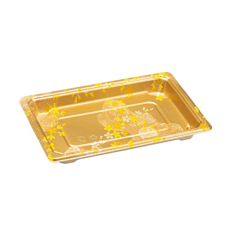 ケーピープラテック バガス寿司容器 本体 FET-1.0 ブラック 100枚/袋(ご注文単位8袋)【直送品】