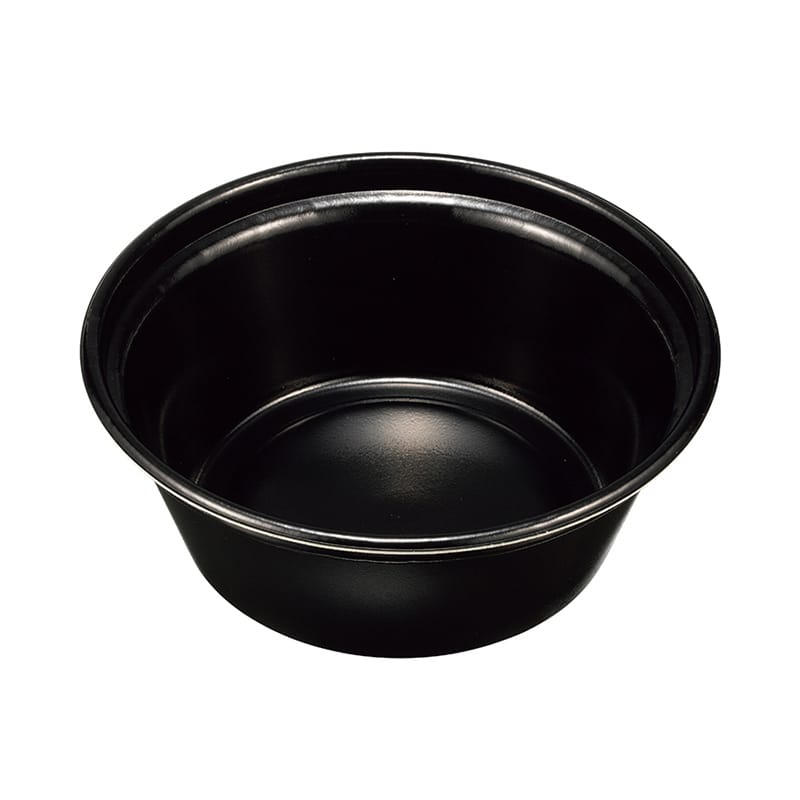 ケーピープラテック 丼容器 KNB-200 本体 黒 50枚/袋（ご注文単位8袋）【直送品】