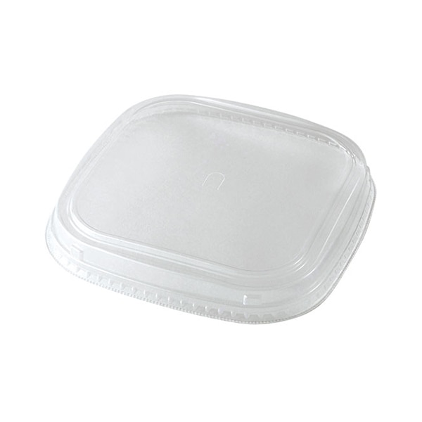 ケーピープラテック 紙カップ容器 KMスクエア 外嵌合フタ 175 フタOPS 50枚/袋（ご注文単位6袋）【直送品】