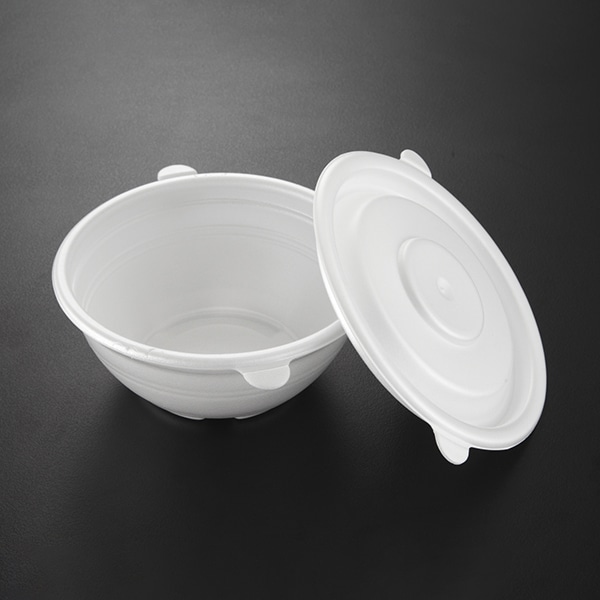 ケーピープラテック 丼容器 どんぶりX フタセット 白 50枚/袋（ご注文単位6袋）【直送品】