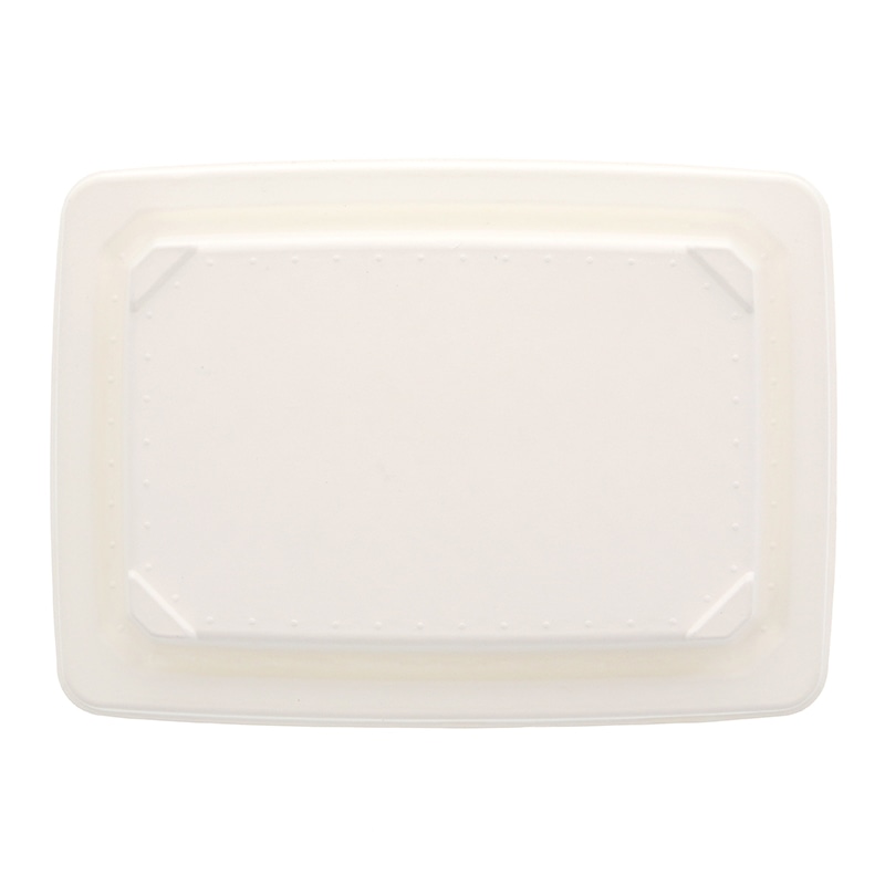 ケーピープラテック 食品容器 KMPランチ-10 パルプフタ ホワイト 50枚/袋