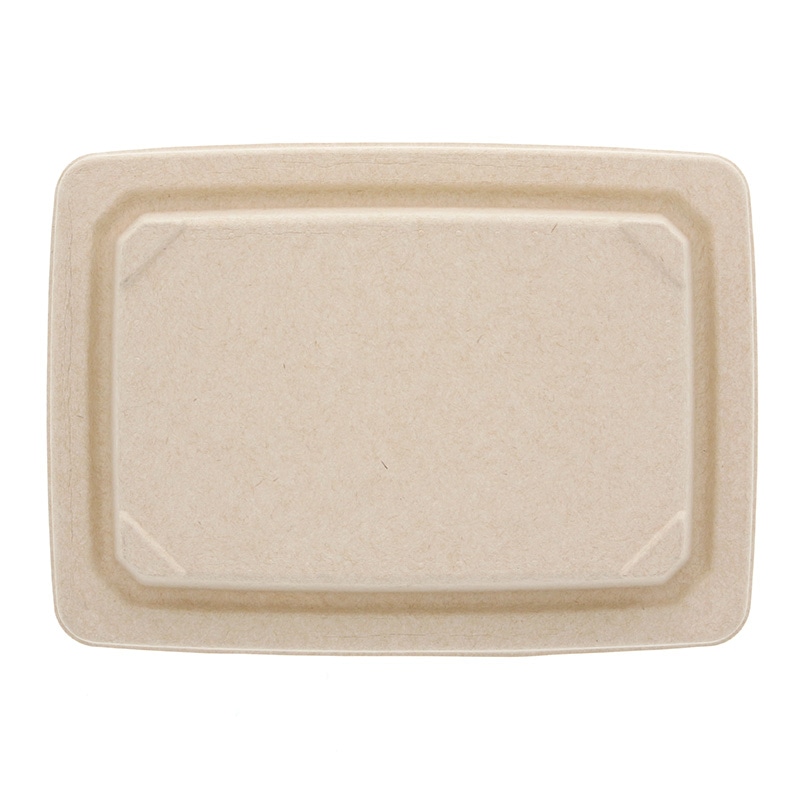 ケーピープラテック 食品容器 KMPランチ-10 パルプフタ ナチュラル 50枚/袋