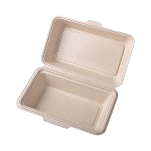 ケーピープラテック バガスモールド容器 KB-61-S ナチュラル 50枚/袋（ご注文単位8袋）【直送品】