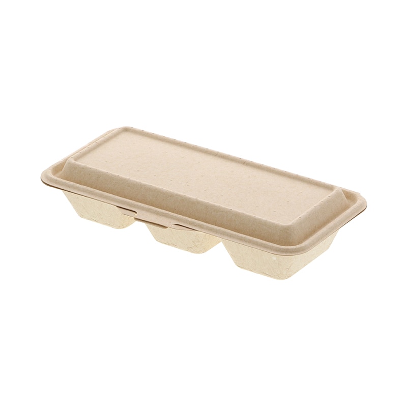 ケーピープラテック 紙容器 KMボックス KM-43-T ナチュラル 50枚/袋(ご注文単位8袋)【直送品】