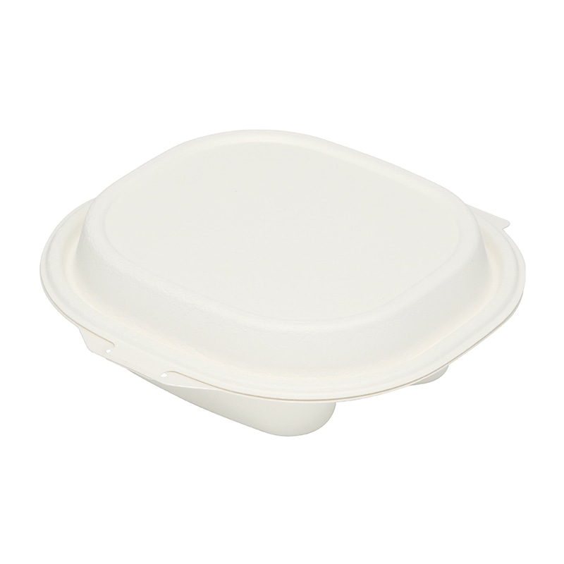 ケーピープラテック 食品容器 NUCOヌコ ホワイト 25枚/袋(ご注文単位8袋)【直送品】