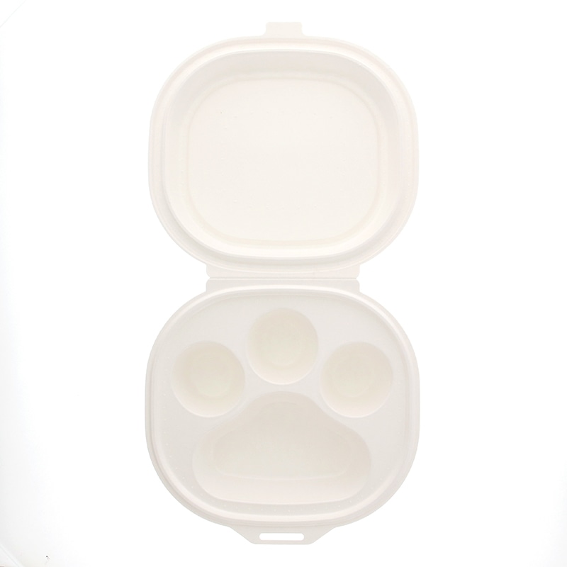 ケーピープラテック 食品容器 NUCOヌコ ホワイト 25枚/袋(ご注文単位8袋)【直送品】