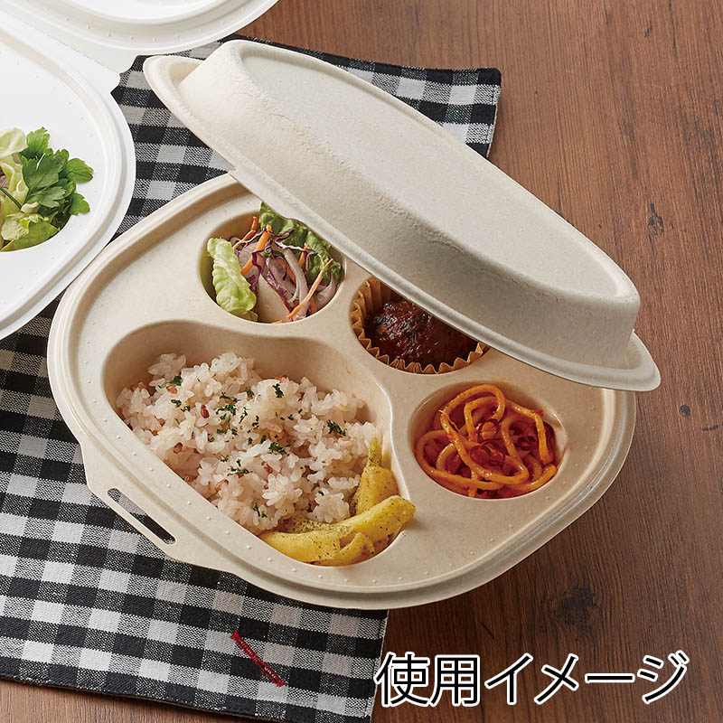 ケーピープラテック 食品容器　NUCOヌコ  ナチュラル 25枚/袋（ご注文単位8袋）【直送品】