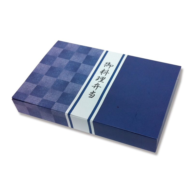 ケーピープラテック 弁当容器 K-BOX 90-60 紙箱 藍染 50枚/袋