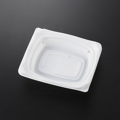 ケーピープラテック 惣菜容器 KN-100 本体 白 50枚/袋（ご注文単位32袋）【直送品】