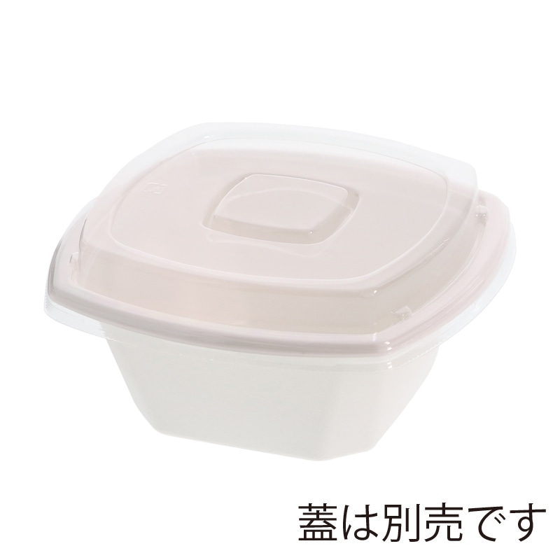 ケーピープラテック 丼容器 KMPランチ KMPランチ-8 本体 ホワイト 50枚/袋(ご注文単位12袋)【直送品】