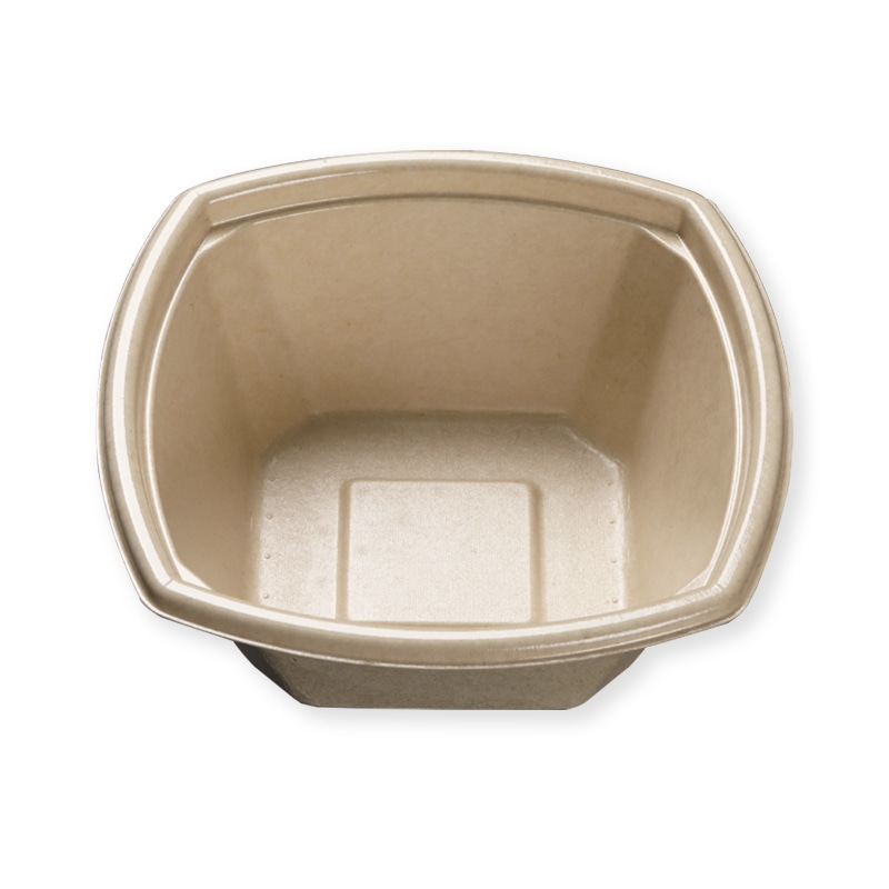 ケーピープラテック 丼容器 KMPランチ KMPランチ-8 本体 ナチュラル 50枚/袋（ご注文単位12袋）【直送品】