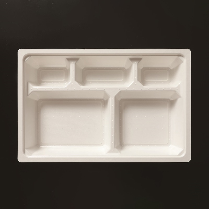 ケーピープラテック 紙製弁当容器 K-BOX 中仕切 KMP90-60C ホワイト 25枚/袋(ご注文単位12袋)【直送品】