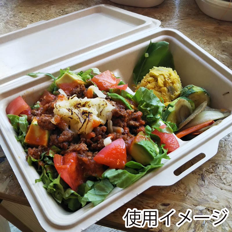 ケーピープラテック 紙容器 KMボックス KM-54 ナチュラル 25枚/袋